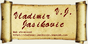 Vladimir Jasiković vizit kartica